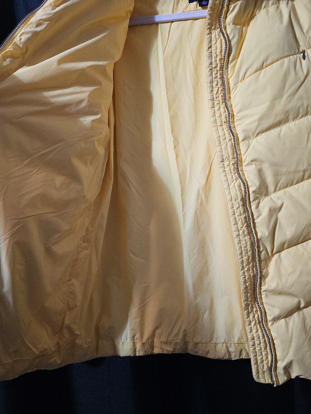 Lands' End Women's Bright Yellow Quilted Puffer Coat 10/12 - Picture 12 of 12
